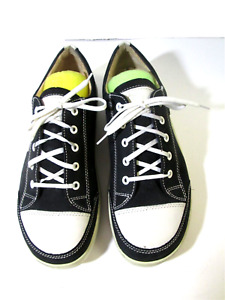 Finn Comfort Black/White Leather lace-up Sneakers Germany Size 41 - 10