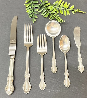 ONE. National Sterling Silver  6 Pc. Place Setting Princess Elizabeth 194.5Gr - Image 1 of 4