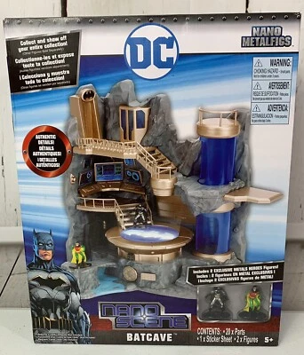 DC Comics Nano Figuras de Metal Nanoescena Baticueva Coleccionistas Soporte de Exhibición Escena Batman Foto 1 de 2