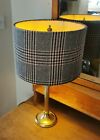 lampshade tweed plaid check fabric handmade UK 30cm x 20cm