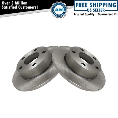 Rear Brake Rotors Set of 2 Pair for Audi A4 Quattro VW Passat 4 Motion - Image 1 of 3