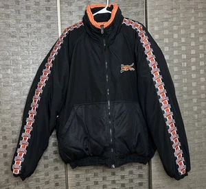 VTG Cincinnati Bengals Jacket Size XXL Black 90s Zip-up NFL Game Day - Picture 1 of 9
