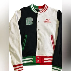 RANBOO THE BELOVED Varsity Jacket 2021 Official Merch Black White Red Green Sz M - Picture 1 of 11