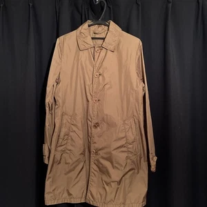 Aspesi Nylon Polyester Raincoat Beige M Used Water-Resistant Japan - Picture 1 of 7