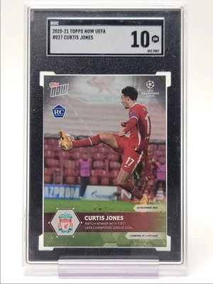 CURTIS JONES 2020 TOPPS NOW UCL ROOKIE B RC SGC 10 Q5860 - Image 1 of 2