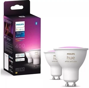 Philips Hue 2xGU10 LED Lámparas 400lm Doble Pack Lámparas Reflectoras Color LED Spot - Imagen 1 de 4