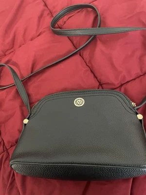 Anne Klein Black Dome Crossbody Purse - Image 1 of 4