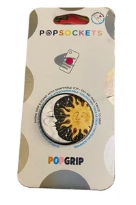 Neu PopSockets PopGrip austauschbare Oberseite für Handys und Tablets - Sonne und Mond Tausch - Bild 1 von 2