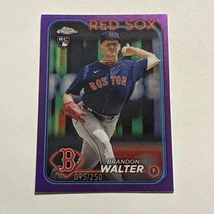 Brandon Walter 2024 Topps Chrome Purple Refractor Rookie #254 Red Sox /250 - Picture 1 of 2