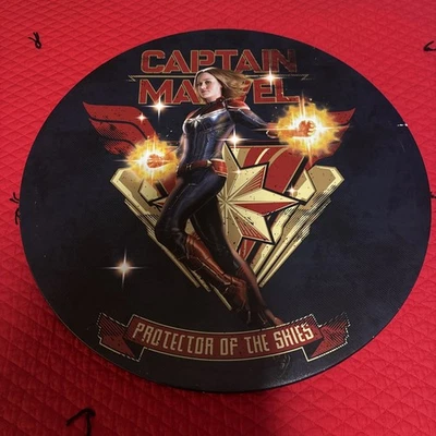 Avengers  Captain Marvel Protector of the Skies Wall Art Round  24" x 24”” - Image 1 of 4