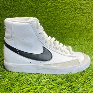 Nike Blazer Mid '77 Vintage Boys Size 4Y White Black Athletic Shoes Sneakers - Picture 1 of 13