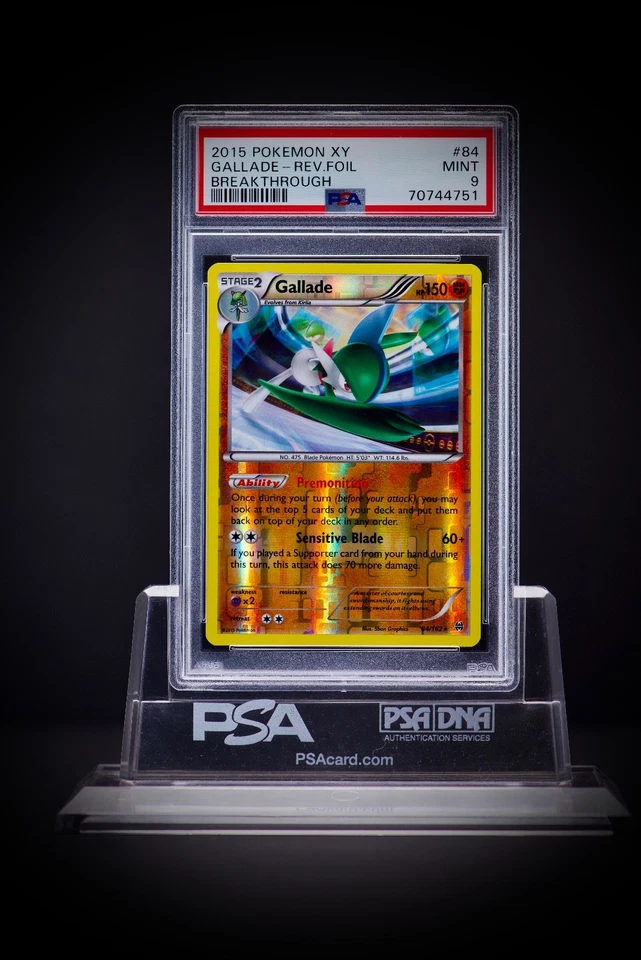 2015 Pokemon XY Breakthrough Gallade Rev Foil 84 PSA 9 - Image 1 of 1
