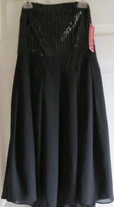 Merona Black dress ladies size 6 NWT strapless cocktail dinner sequin New - Picture 1 of 3