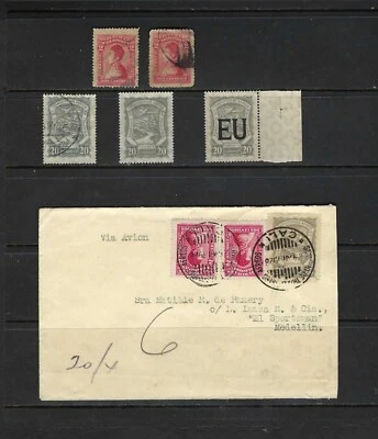 CONSULAR 'EU' SERVICIOS DE TRANSPORTES AEREOS COLOMBIA 1923 - Image 1 of 4