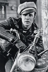 24 x 36 Print Poster Marlon Brando On Motorcycle - Picture 1 of 1