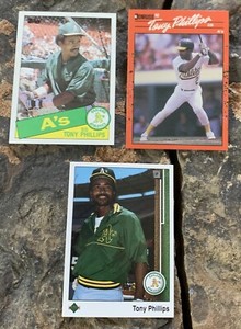 Tony Phillips Baseball Cards. Oakland Athletics