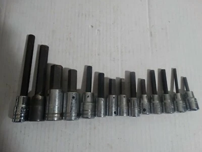 Proto Professional  3/8" & 1/2" Drive 14 Piece Metric Sae Hex Bit Set - Image 1 of 3