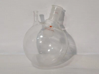Ace Glass 1000ml Schlenk Flask, 24/40 Center Joint, Round Bottom - Image 1 of 4