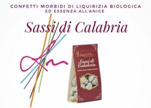 Liquirgam SASSI Di Calabria Confetti di Liquirizia Morbida BIO Con Anice 75 g