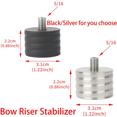 Arco de tiro con arco estabilizador barra de equilibrio de peso arco recurvo compuesto arco caza Foto 1 de 4