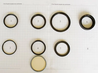 Step Up Adapter Ring Lens Filter Various Sizes - Image 1 of 4