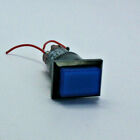 Eao 01.261.0252 Push Button Switch Blue Rectangular Used