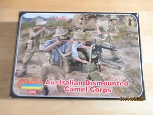 Strelets-M #M131 Prima Guerra Mondiale Australian Smontato Cammello Corps 1/72nd 52 Figura in Marrone - Foto 1 di 2