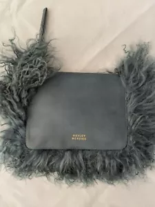 HAYLEY MENZIES Handbag Women's Cloud Fluffy Handbag in Petrol Blue - Picture 1 of 3
