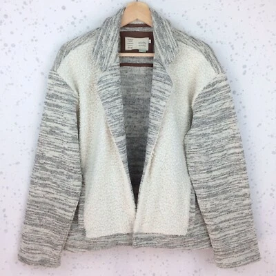 Saturday Sunday Anthropologie Size M Moelleux Open Front Jacket Sweater Sherpa - Image 1 of 4
