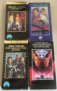 Star Trek VHS Lot, Voyage Home, Search for Spock, Final Frontier, Motion Pic - Picture 1 of 9