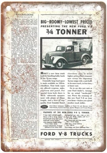 Letrero de metal vintage 1939 Ford Pickup 34 toneladas anuncio aspecto retro A6615 - Imagen 1 de 2