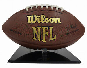 (1) NFL NCAA FULL SIZE FOOTBALL ACRYLIC BLACK BASE BALL STAND DISPLAY HOLDER