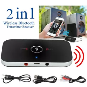 Rechargeable Bluetooth Transmitter & Receiver audio Adapter For stereos/speakers - Picture 1 of 12