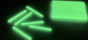 Mini Glow Sticks supra2nv®️Bright AF Glow®️3.0mm X 50mm Rechargeable GREEN(x10) - Picture 1 of 4