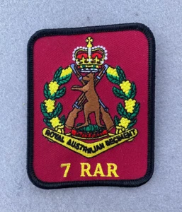 7TH BATTALION ROYAL AUSTRALIAN REGIMENT PATCH WITH HEAT ADHESIVE BACKING 90X70MM - Picture 1 of 2