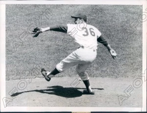 1963 MLB NY Met Pitcher Tracy Stallard vs Pittsburgh Pirates Press Photo - Picture 1 of 2