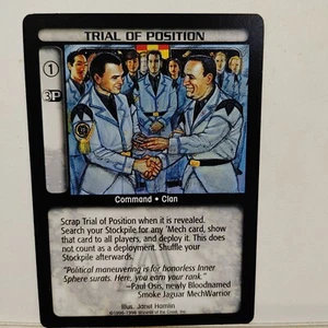 BATTLETECH CCG --- ARSENAL -- TRIAL OF POSITION -- NM / MINT - Picture 1 of 1