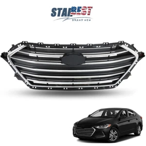 Parrilla de parachoques superior delantera cromada de fábrica para Hyundai Elantra 2017 2018 - Imagen 1 de 23