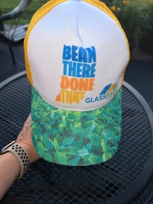 Bean There Done That Soybean Growers único Trucker Hat Gorra Snapback Amarillo Usado en Excelente Condición Foto 1 de 4