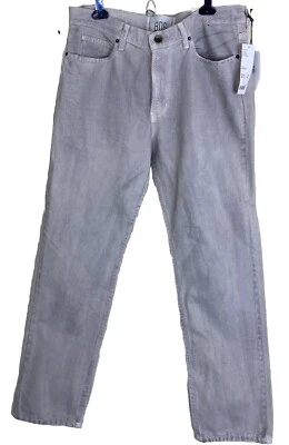 Pantalones de mezclilla BDG Urban Outfitters para hombre 32 x 31 beige con sarga gris vintage calce ajustado Foto 1 de 4