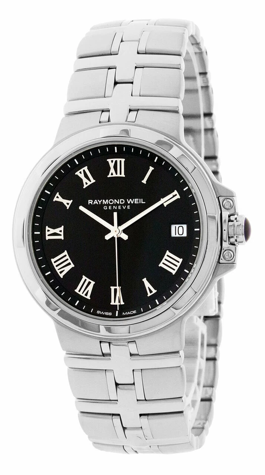 Raymond Weil Parsifal 41mm Black Dial Stainless Steel Men's Watch 5580-st-00208