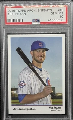 2016 Topps Archives Snapshots KB Kris Bryant PSA 10 Gem Mint *Low Pop* - Image 1 of 2