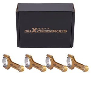 4340 Forged H-Beam Connecting Rods+ARP Bolts For Mitsubishi 4B11 4B11T 149.2mm - Picture 1 of 12