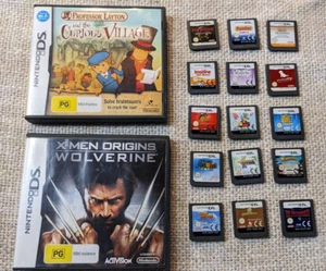 Nintendo DS games mixed lot of 17 with Super Mario 64, Metroid, Wolverine - Picture 1 of 4