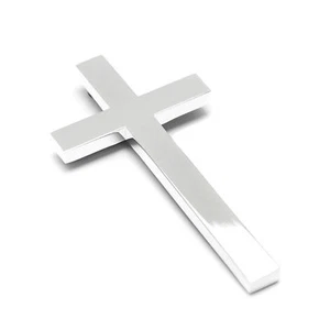 Cross Crucifix Wall Plated Anlaufgeschütz with Engraving Christening Gift Jesus - Picture 1 of 7