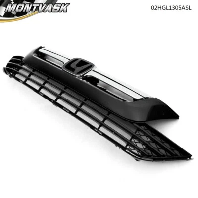 Fit For Honda CRV CR-V 2007-2009 Front Bumper Upper Grille + Lower Grille Chrome - Изображение 1 из 4
