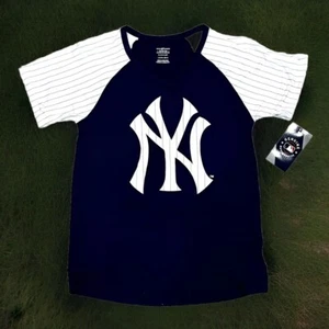 MLB New York Yankees Buttery Soft Girl's PJ Top  Sz: L 10/12  NWT $24.99 - Picture 1 of 4