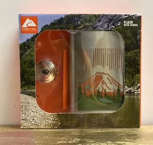 Ozark Trail 7.5oz Steel Flask With Cap and Easy-pour Funnel-camping - Picture 1 of 5