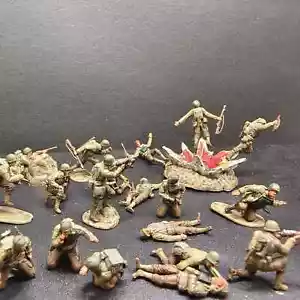 1/72 Scale Normandy Landing Us 39pcs Soldiers Finished Product 3d Printed Model - Picture 1 of 5