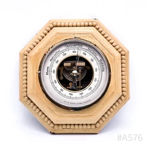 Estación meteorológica vintage barómetro de madera Joh. Óptica H. Többens. Papenburg - Imagen 1 de 22